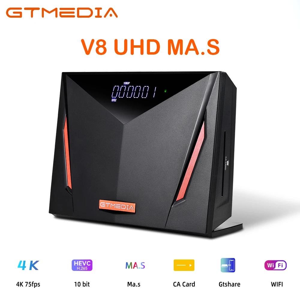 GTMEDIA V8 UHD TV Set-top Box DVB-S2/S2X DVB-T2 4K TV Decoder Built-in 2.4G WIFI For Life Media Player Satellite Receiver