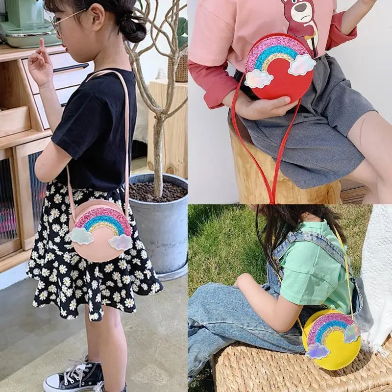 Lovely Children's Mini Crossbody Bags Cute Strawberry Little Girls Coin Purse Shoulder Messenger Bag Fashion Princess Handbags