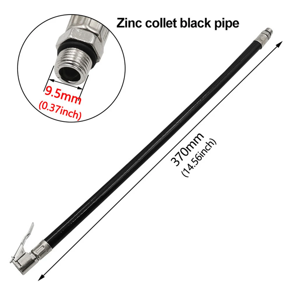 For Air Compressors Inflatable Tube Inflator Pipe 14.56Inch Anti-explosion Inflatable Tube Car Tire Inflstor Hose