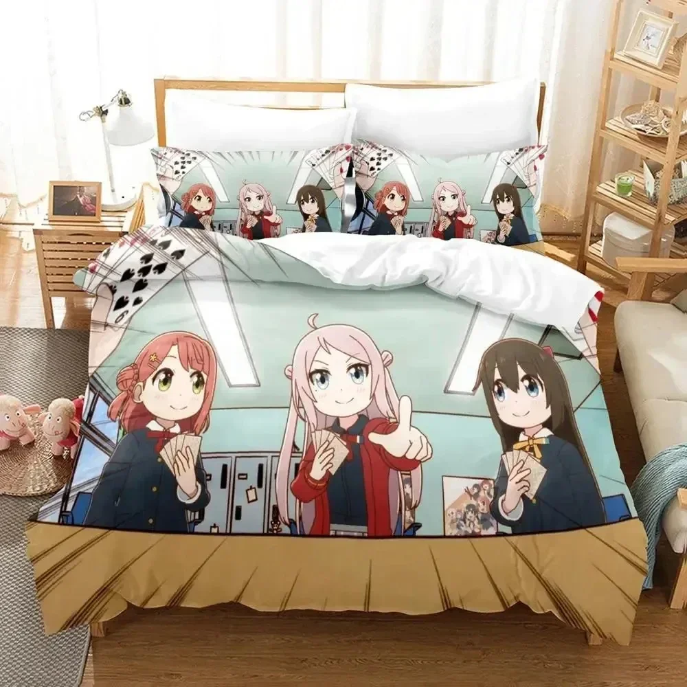

Anime Nijiyon Animation Printed Bed Set Duvet Cover Pillowcase Bedding Set Bed Linen Sheet Quilt Cover Full Queen King Size