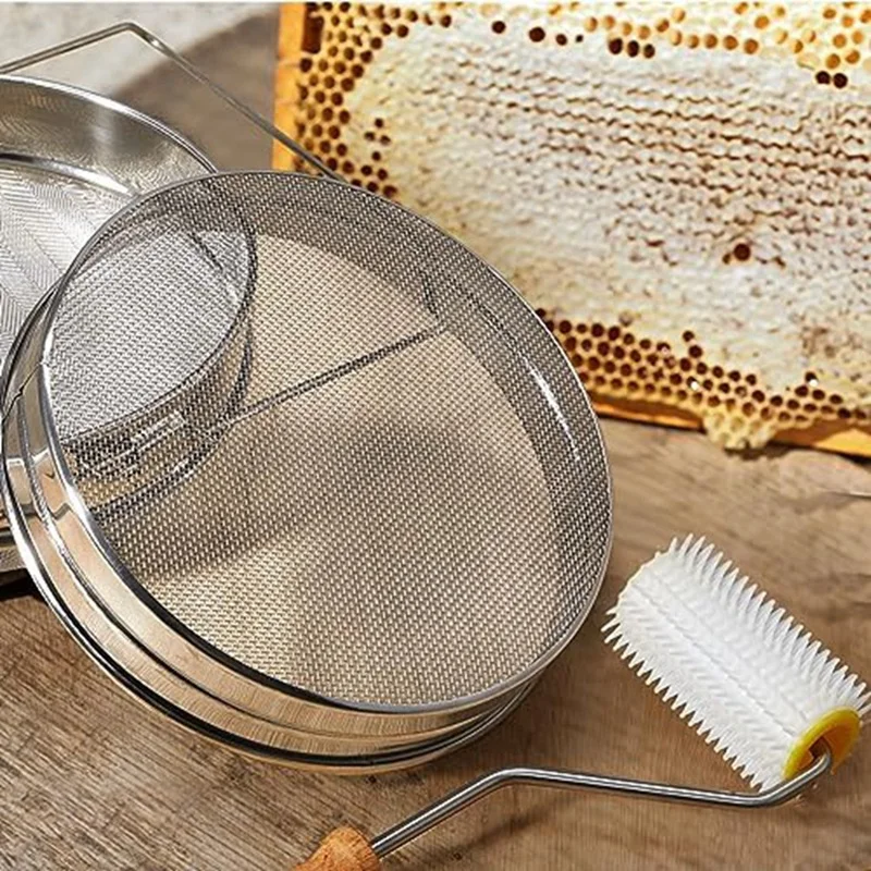 1 SET Filter Double Screen Honey Filter Honey Equipment For Beekeeping Tools Honey Strainer