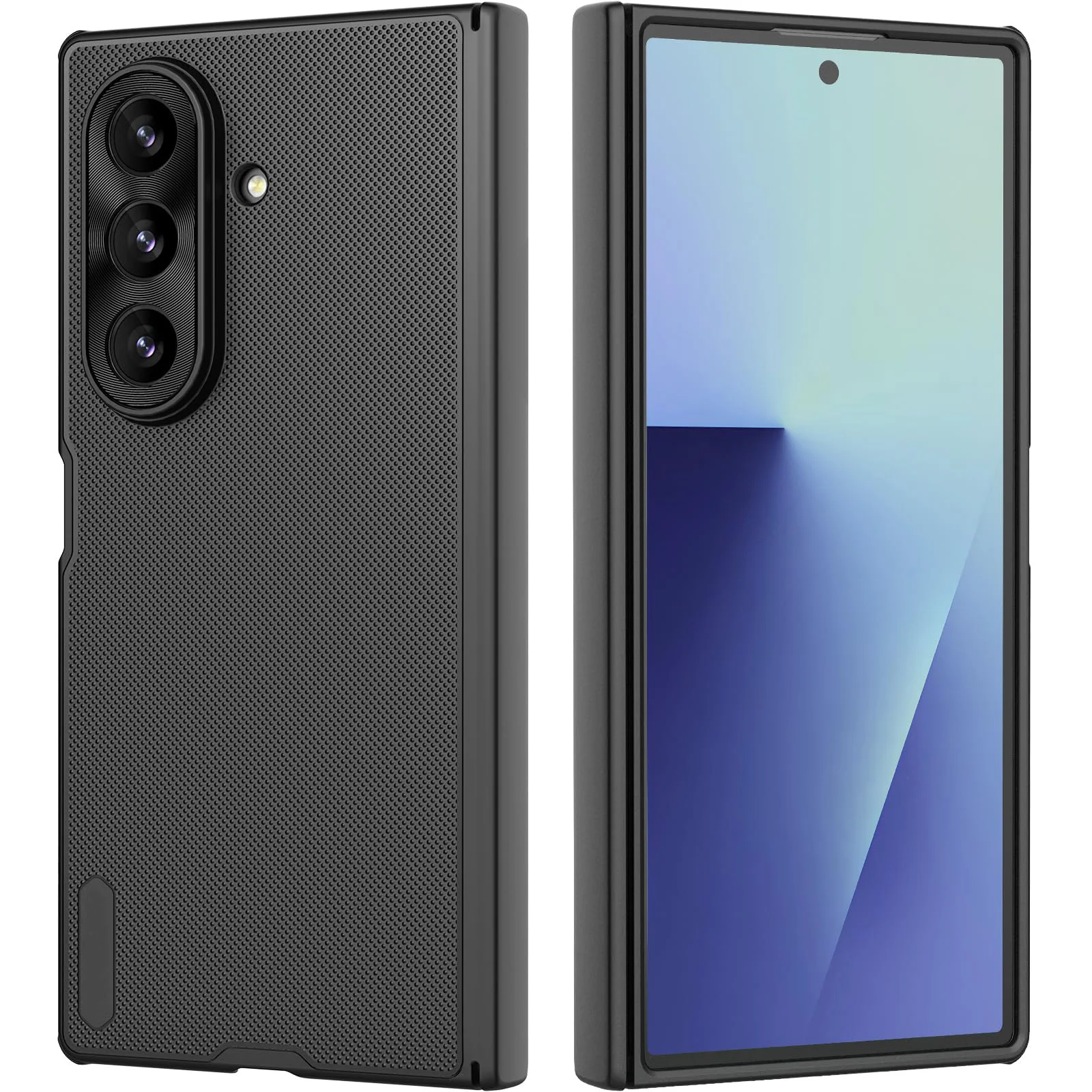 

For Samsung Galaxy Z Fold 7 Case with Hinge Protection, Frosted Matte Non-Magnetic Slim Protective Cover