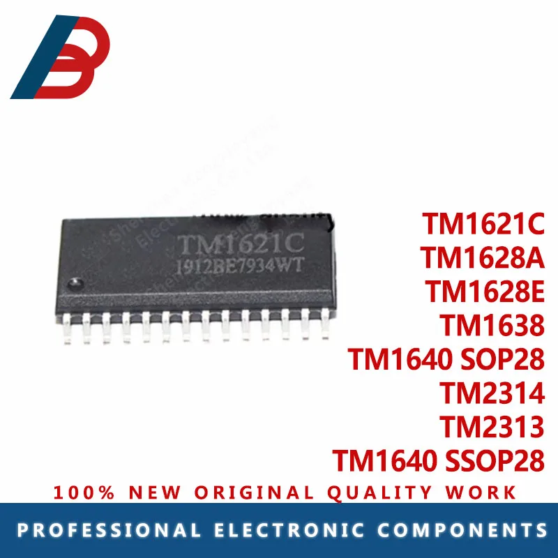 10pcs tm1621c tm1628a tm1628e tm1638 tm1640 tm1640 s6p28 tm2313 tm2314 sop-28 LED driver IC chip in wholesale stock