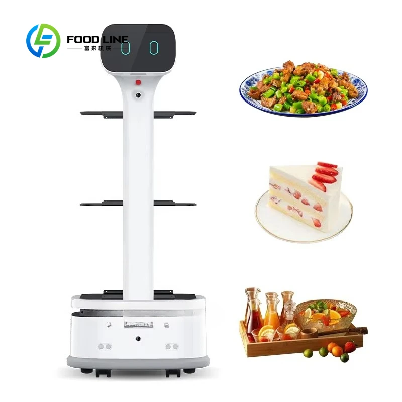Customized Multiple Languages Food Service Robots / Sushi Delivery Robot / Restaurant Robot Waiter Service