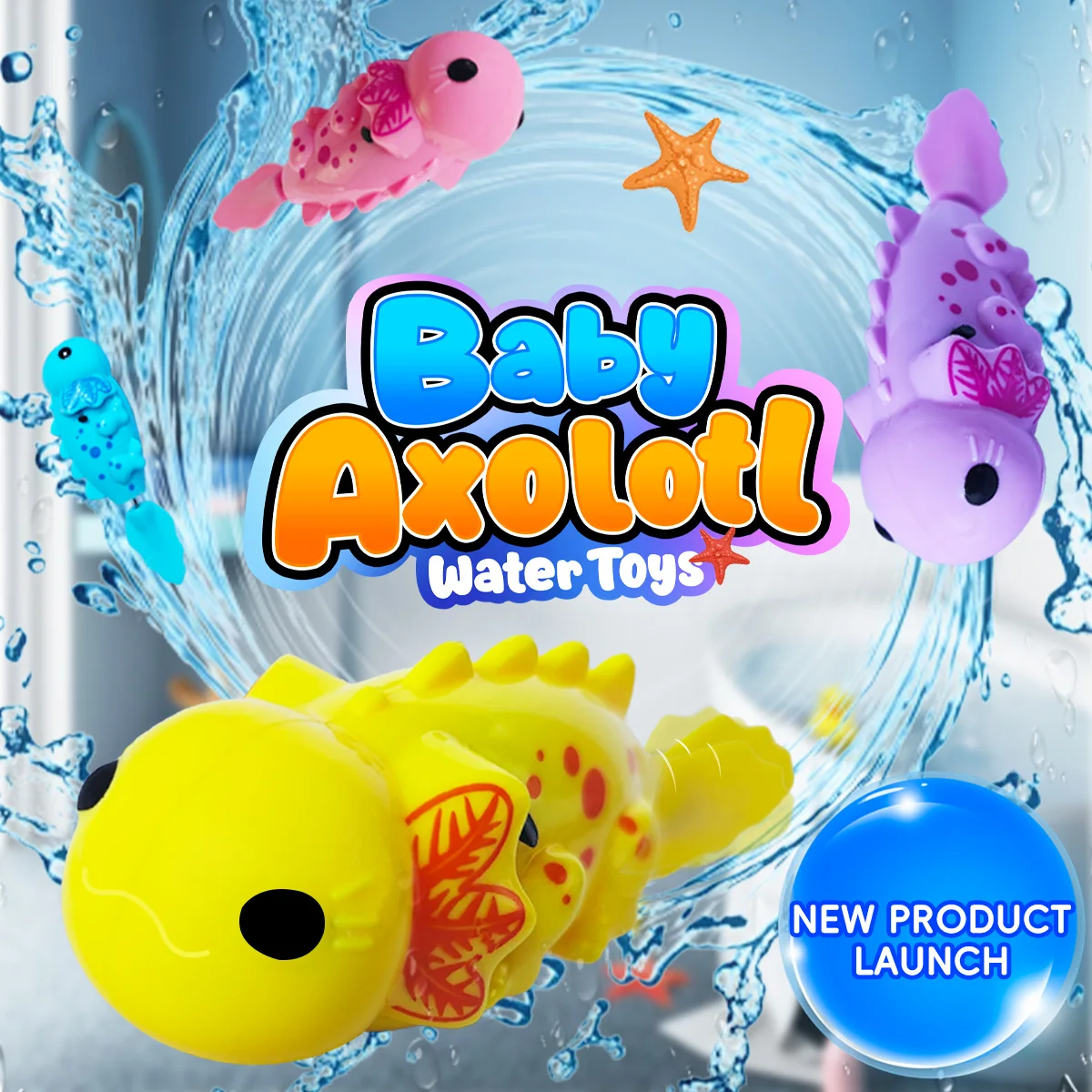

Electric Salamander Toy for Amphibious Crawling and Swimming! Essential for Parent-Child Interaction While Bathing (Can Be Played on Land or in Water, Loved by Cute Cats and Pets), Suitable for Christmas, Spring Festival, New Year's Day, Chinese Valentine