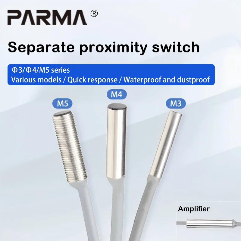 Small ultra-short proximity switch sensor, split and separate type, m3m4m5 inductive metal sensing