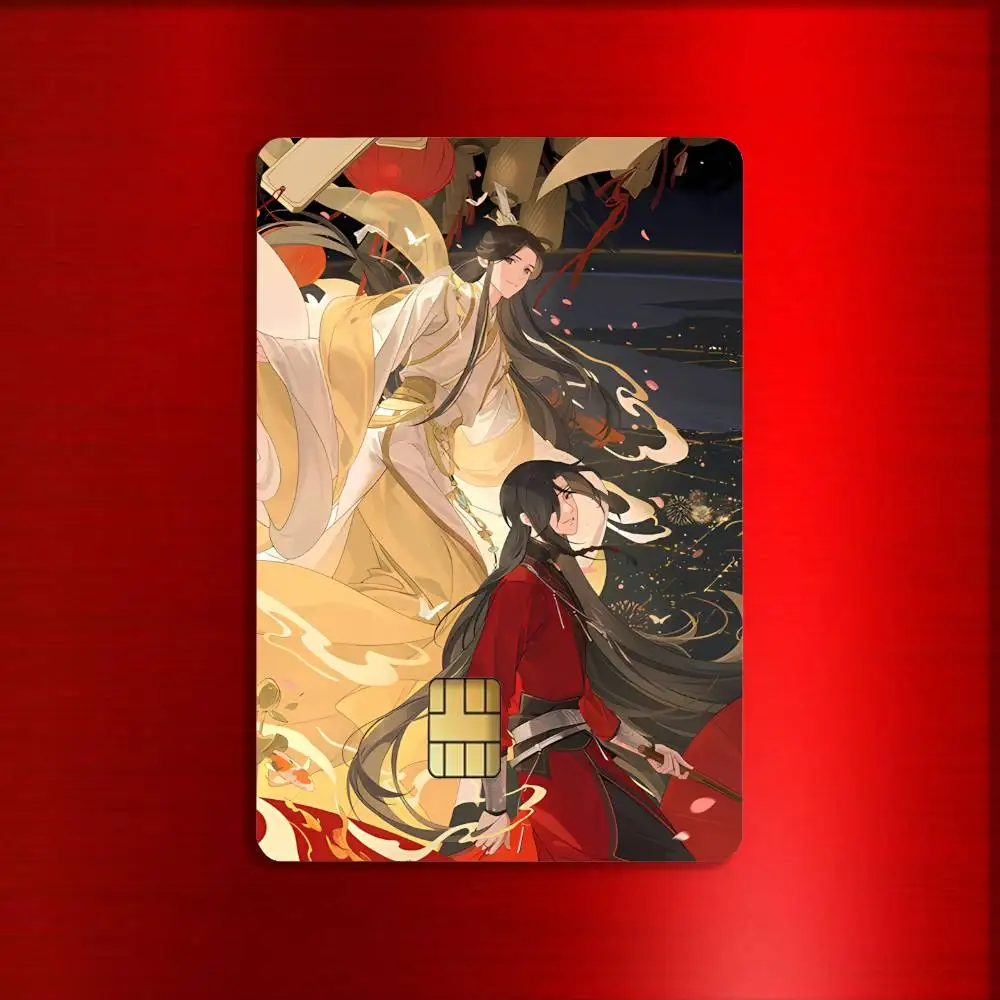 H-Heaven oficiales pegatinas de tarjetas de bendición para tarjetas de crédito bancarias de débito Metro Bus Pass pegatina decoración cubierta 4 Uds piel de tarjeta