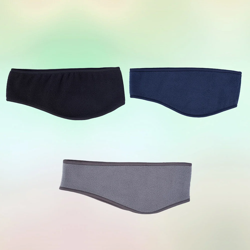 

3pcs Wrap Sports Ear Warmer Elastic Cover for Cycling Running Skiing Black Grey Soft Breathable Anti Sweat