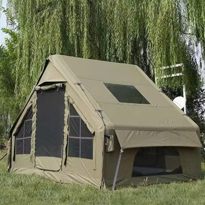 Newest Green Inflatable Tents Outdoor Camping Air Tent With Flysheet