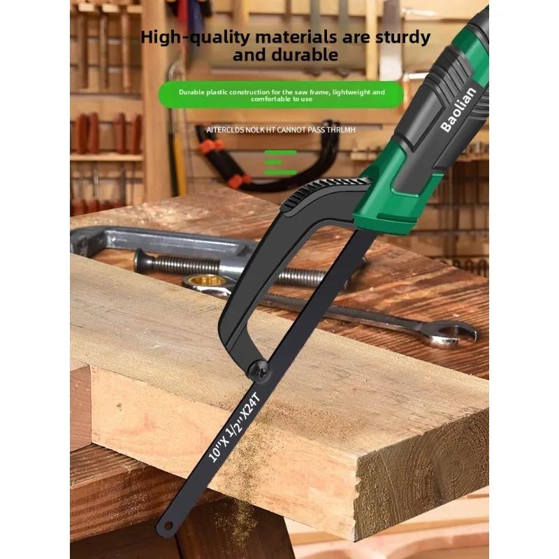 

Baolian handmade mini saw, hacksaw woodworking tool with anti slip handle for handheld cutting, household use