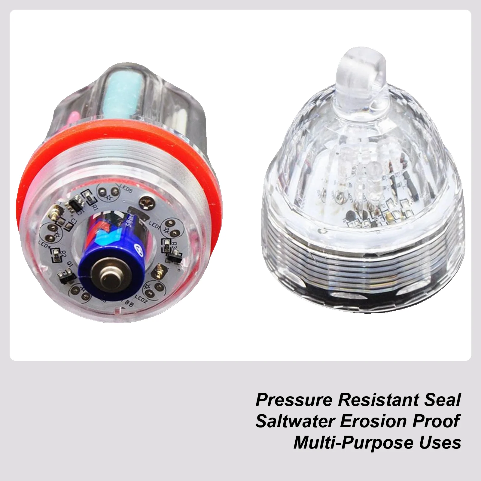 Fishing Light For Night Bright Waterproof Rotating Multi-Color Fish Tackle Night Fishing Gear For Dark Dock Pond Pier River Sea