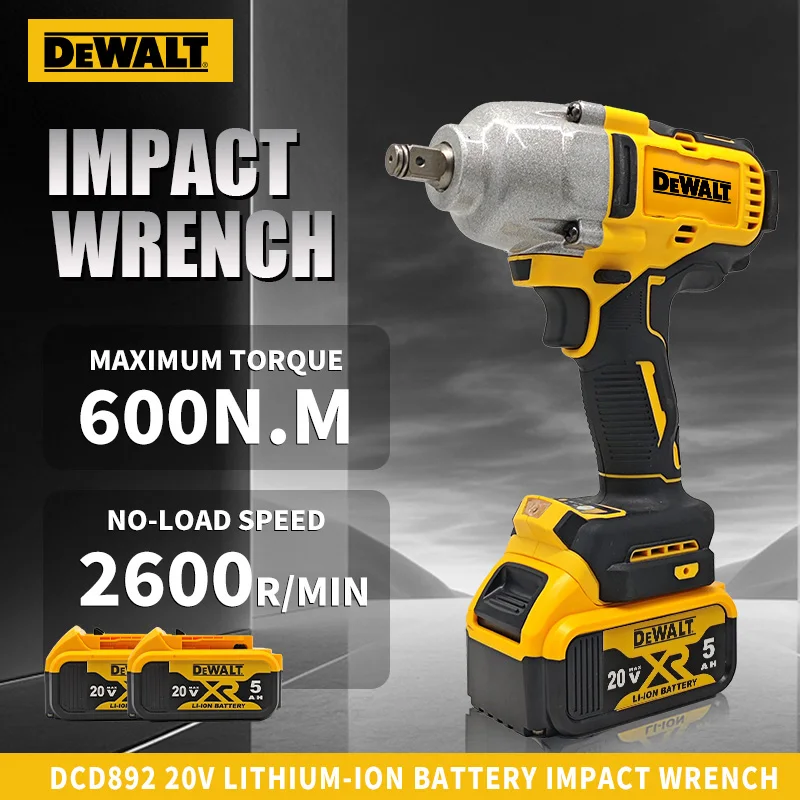 

Dewalt DCF892 Brushless Impact Wrench High Torque 20V Battery Electric Tool 812N.m Powerful Portable Torque Wrench