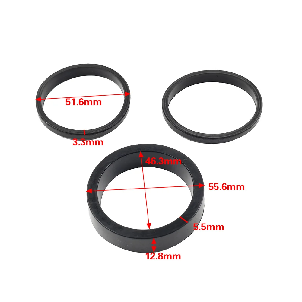 3Pcs Carburetor Intake Manifold Case Seals Gasket Kit Rubber 26995-86B 27002-89 For Harley Dyna Sportster Softail Big Twin