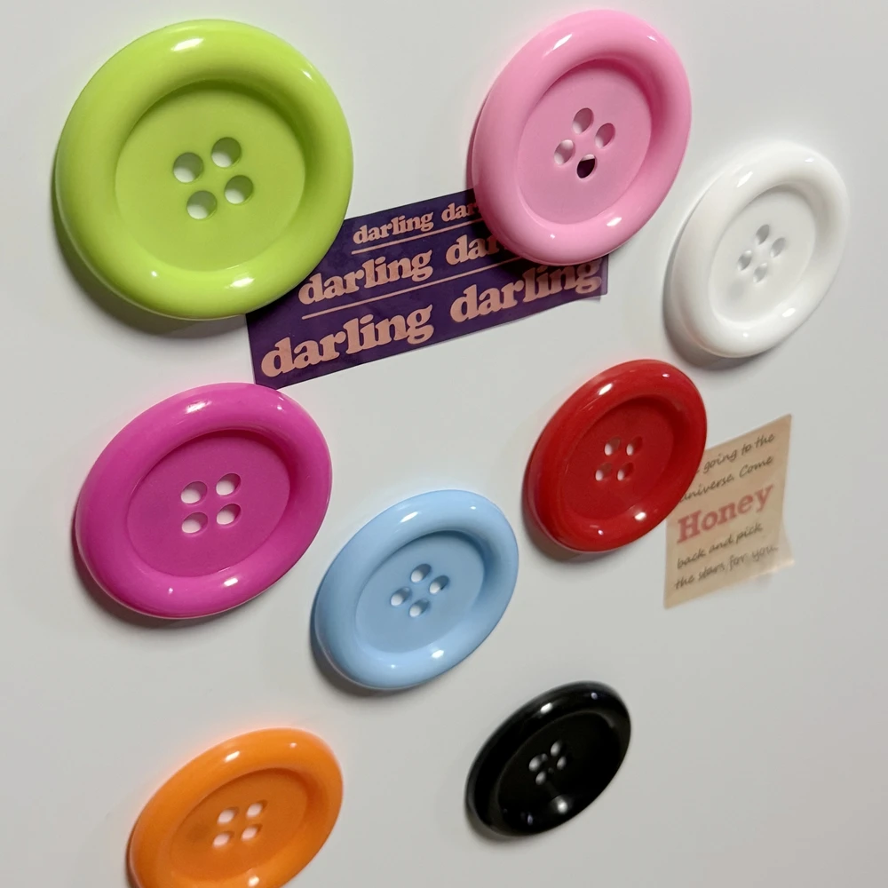 Y2K Extra Large Button Refrigerator Magnet Harajuku Refrigerator Decoration Birthday Gift Subculture INS Decoration Accessories