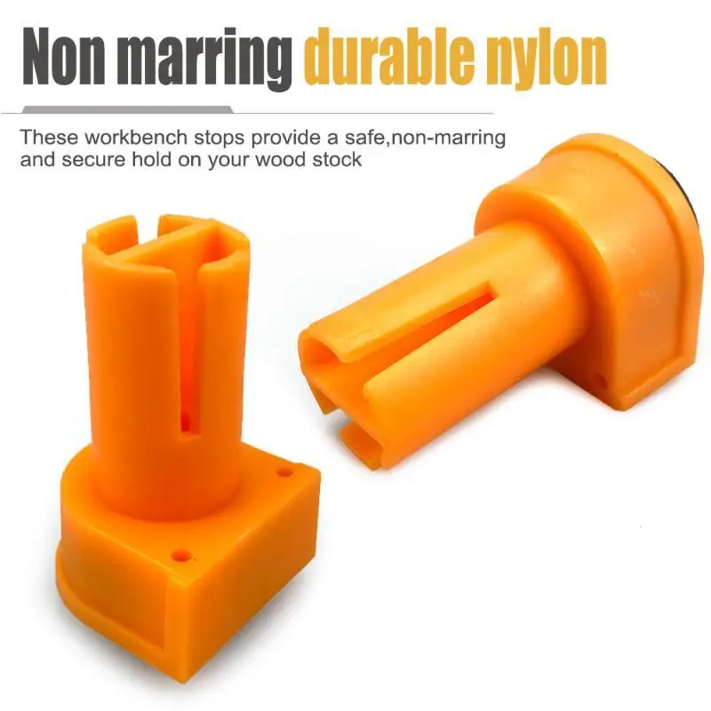 【BA】1/4Pcs 19mm 20mm Nylon Bench Set Precision Woodworking Tool For Workbench Holes Anti-Slip EVA Rubber Inserts