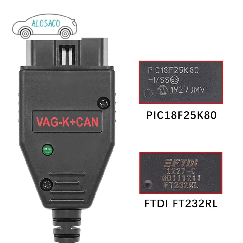 VAG K+CAN Commander Software version 1.4 Diagnostic Cable diagnose via CAN and Special function via K-Line works for VW,SEAT