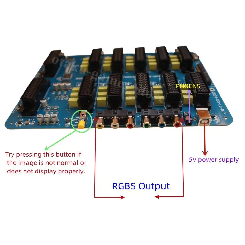 New 10 IN 3 Output EUR SCART Distributor 2 Scart 1 RGBS Auto RGBS Video Converter Switcher Board For MD/MD2/SS/PS/PS2/PS3/DC/SFC