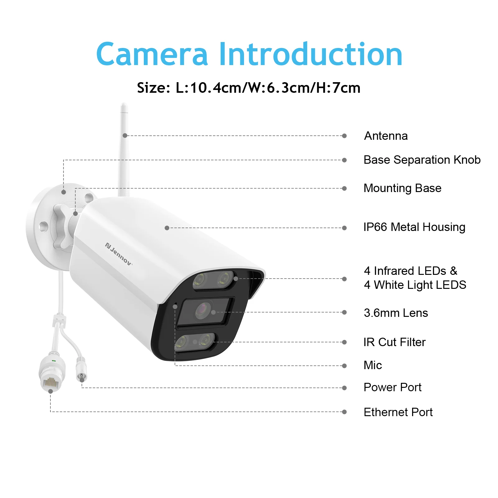 Sistema di telecamere di sicurezza Lite da 5mp H.265 + 10CH Recorder Outdoor CCTV Remote Access