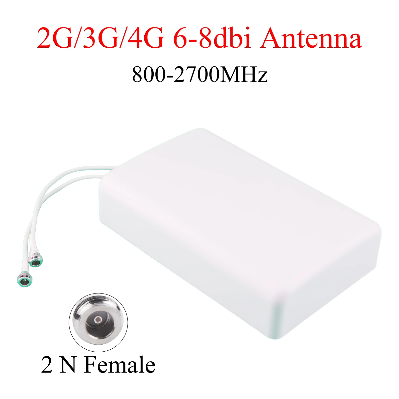 2G 3G 4G Flat Panel Antenna 2 N Female 800-2700MHz Indoor Antenna 7/8dBi for Repeater GSM CDMA Signal Booster Signal Transmitter