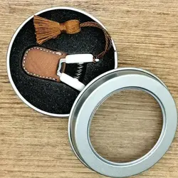 Con cubierta protectora, Mini tijera artística de alta precisión, punta recta de Metal, tijera pequeña para coser, suministros de costura DIY
