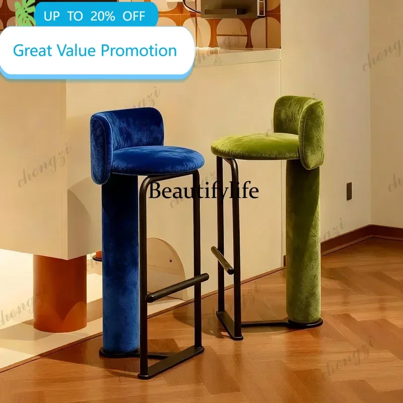 Bedroom Comfortable Bar Chairs Make Up Design Aesthetic Comfortable Modern Barstools Minimalist Soft Sillas Trendy Furniture