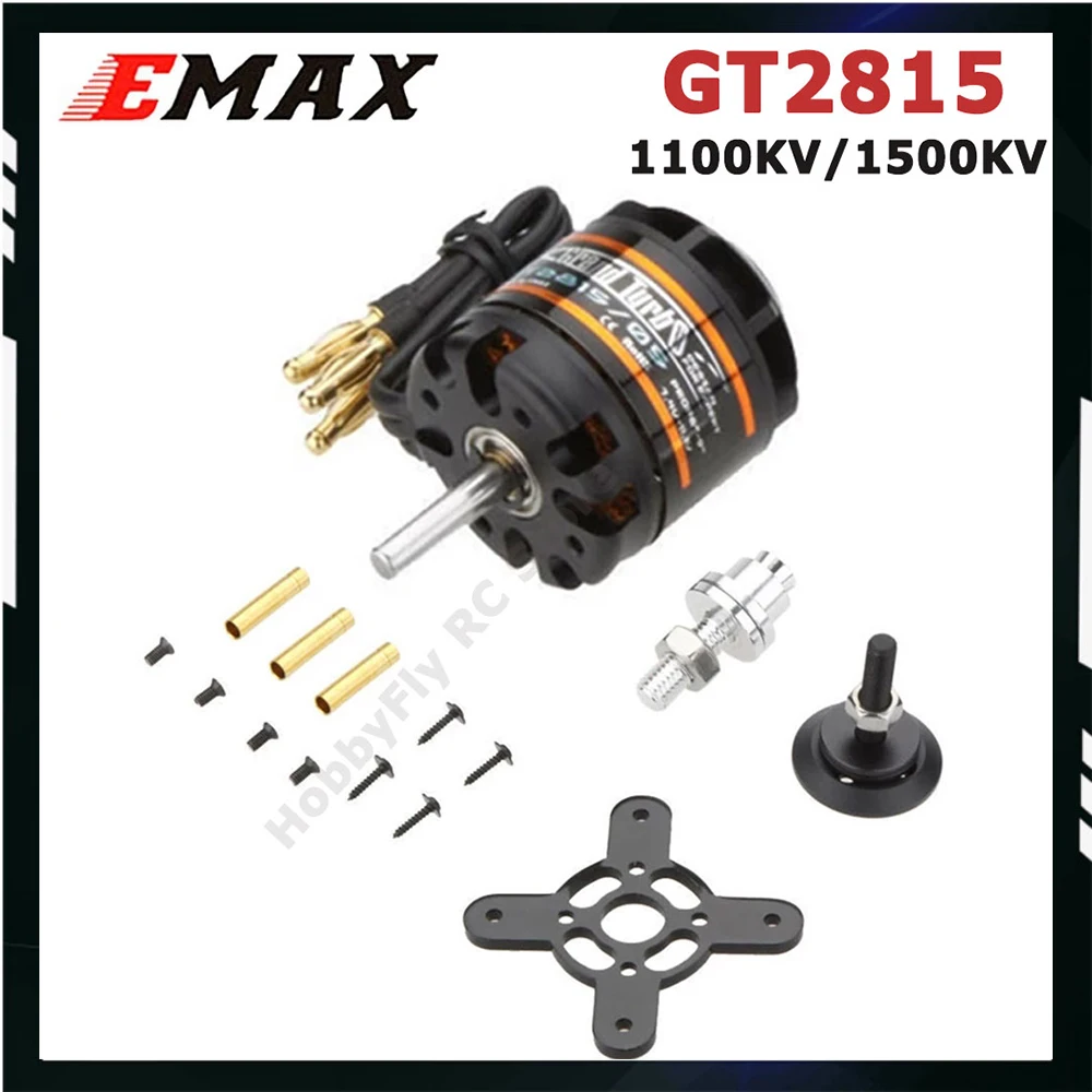 EMAX Brushless Motor GT2815 1500KV 1280KV 1100KV Outrunner GT Series 5mm Shaft 2-3S for Aircraft Electric Fix Wing Drone