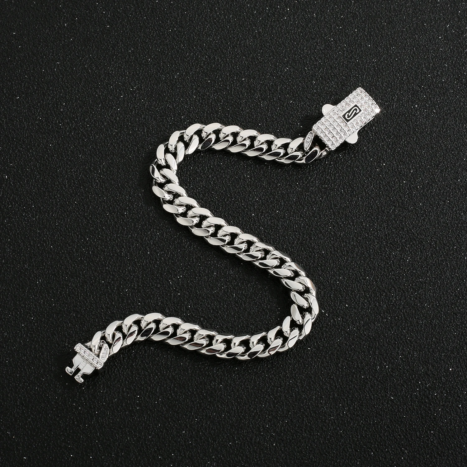 Unisex Hip‑Hop Street Chain Anklet Silver‑Tone Ankle Bracelet Width 4N 6N 8N Length 23cm 25cm Fashion Foot Jewelry for Men Women