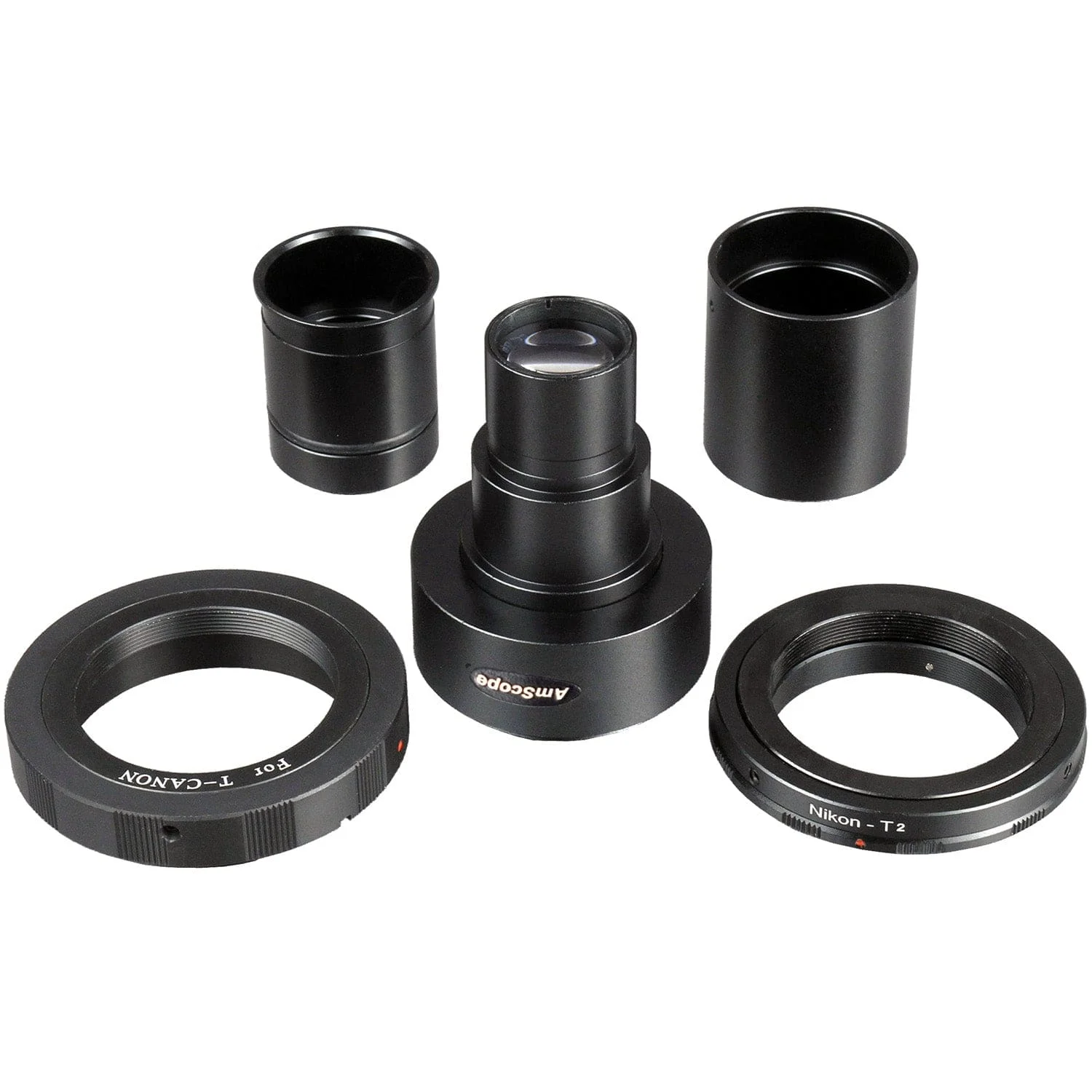 AmScope Canon および Nikon SLR/DSLR カメラアダプター (顕微鏡用)