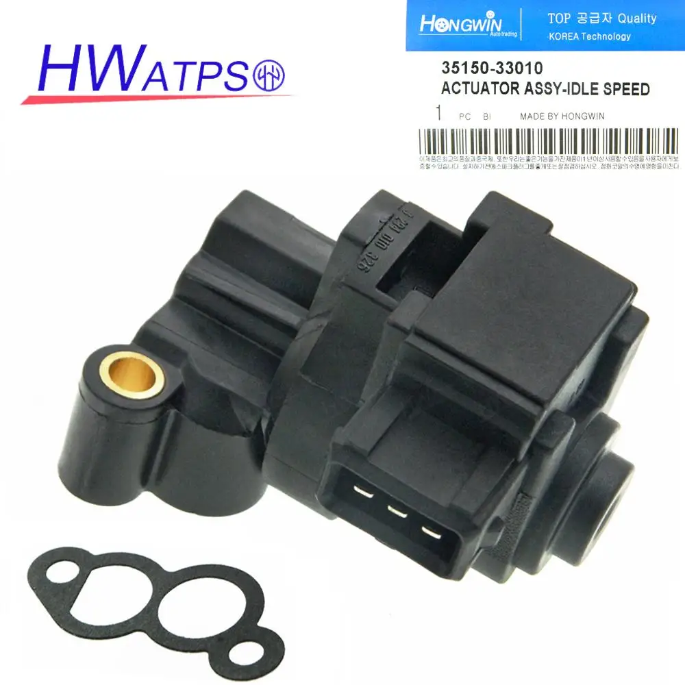 OEM: 35150-33010 Idle Speed Air Control Valve For Hyundai Tucson Tiburon Santa Fe Sonata Kia Optima Rio Sportage Spectra Sephia