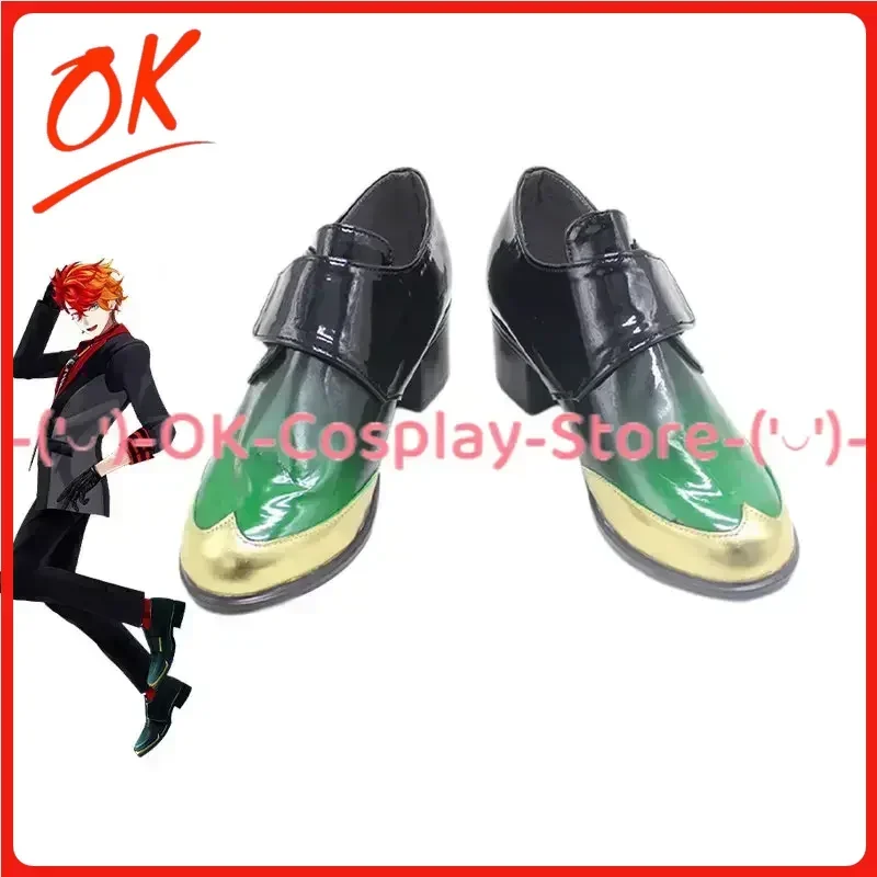 [Customized Size] Hololive VTuber UPROAR Hizaki Gamma Cosplay Shoes Anime Roleplay Costume Prop Halloween Party Boots PU Leather