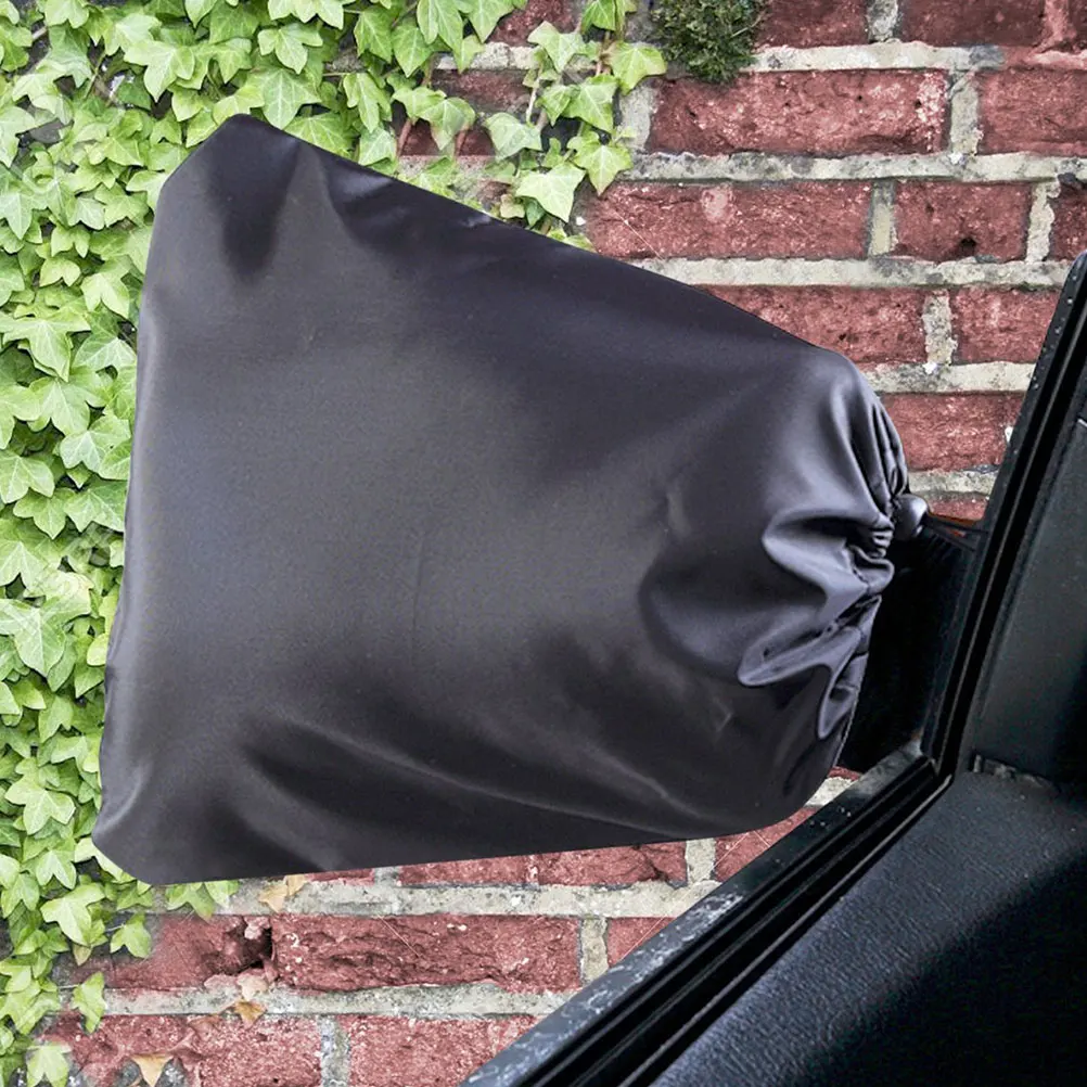 

2pcs Snowproof Rearview Mirror Cover Windproof Protective Shield Oxford Cloth Car Mirror Guard Outdoor Frost Dust Moisture Easy