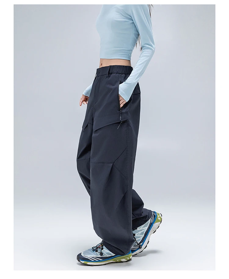 Outdoor Teflon Wasserdichte Cargohose - Unisex Amerikanischer Workwear-Stil Gerade Passform Wanderhose für den Herbst – Detail 17