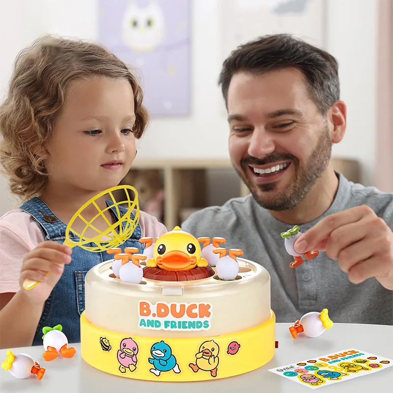 Bounce and Catch Duck Board Game Catching Flying Duck Training Hand Eye Coordination Parent Child Party Funny Kid Game Toy Gift