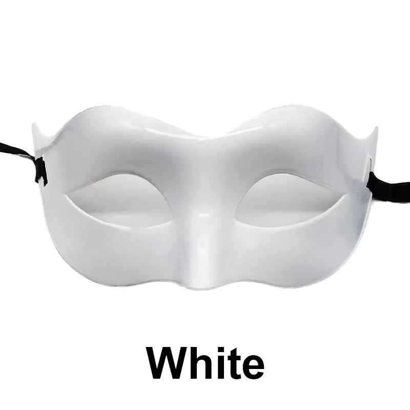 Women Man Sexy Gentleman Masquerade Mask Halloween Party Props Black White Retro Mask Half Face Cosplay Mask Vintage Carnival image 6