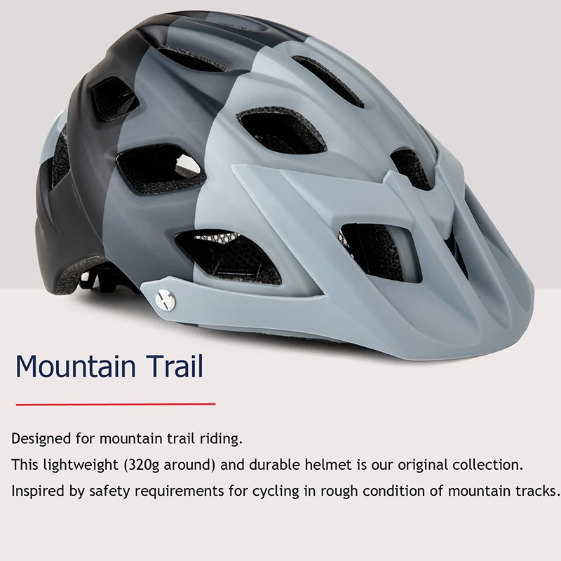 Mtb Cycling Helmet Mountain Bike Helmet For Men Women EPS Foma And PC Shell Bicycle Equipment Sport Safety Cap Size M 54-60cm