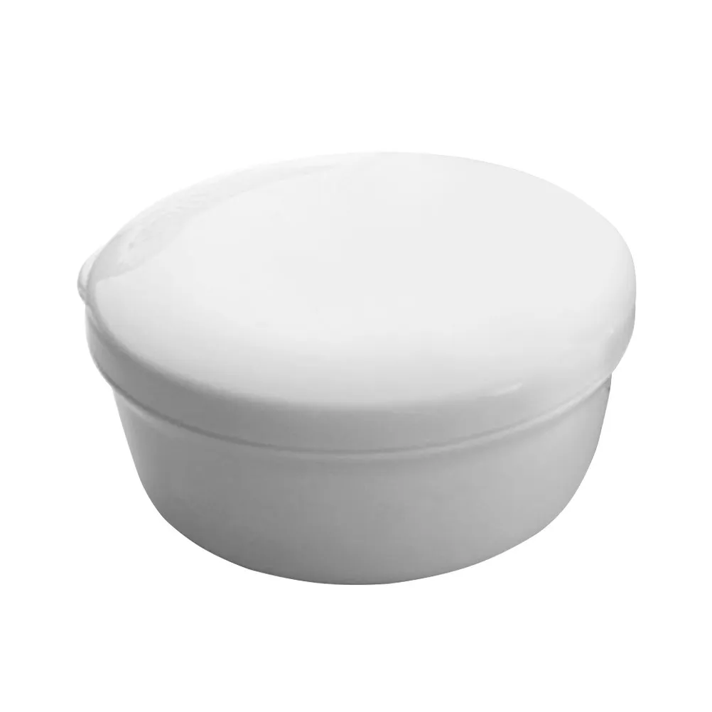2Pcs Lightweight Portable Soap Box Round Bpa Free Plastic Soap Holder with Quick Dry Lid Drainage System for Shower Bath Tub