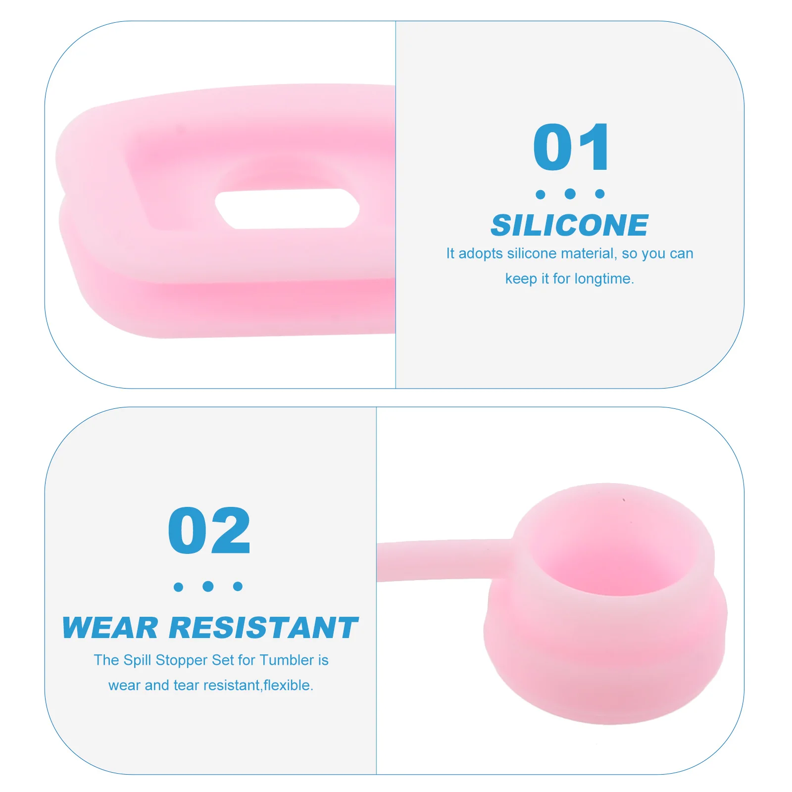 

1 Set Spill Proof Stoppers For Belly Bottle Cap Silicone Leak Resistant Stopper Reusable Accessories Easy Install Travel