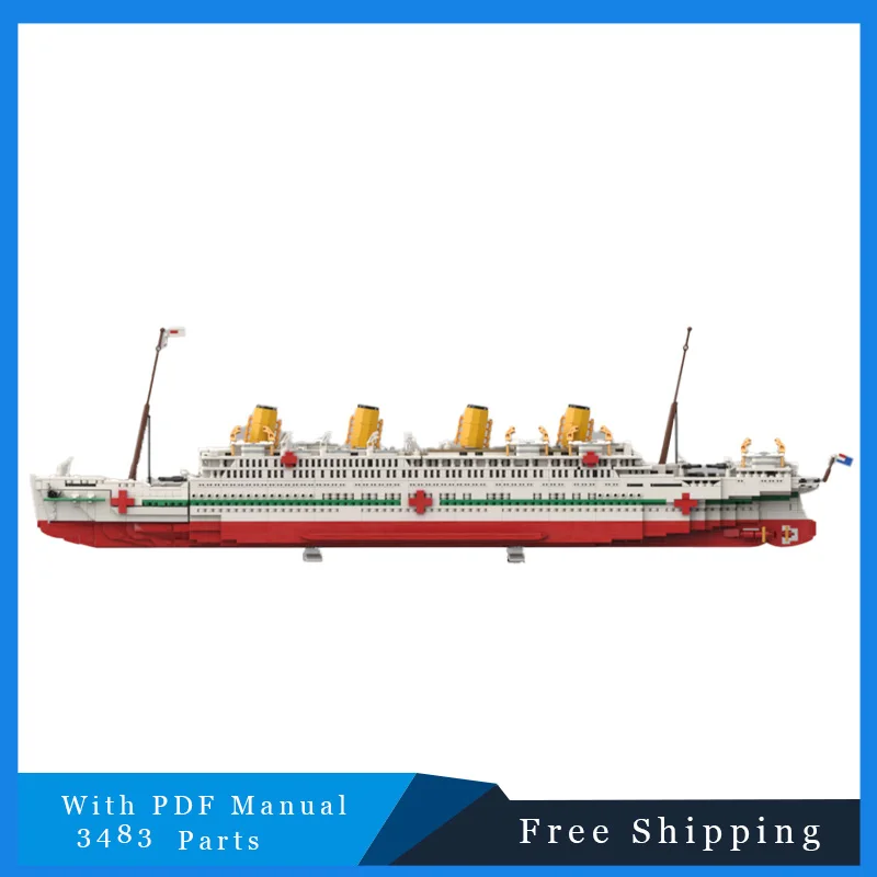 3483 Parts Creative Passenger Ship Technology Modular Building Blocks Model Educational DIY Assembly Toy For Boys Birthday Gifts