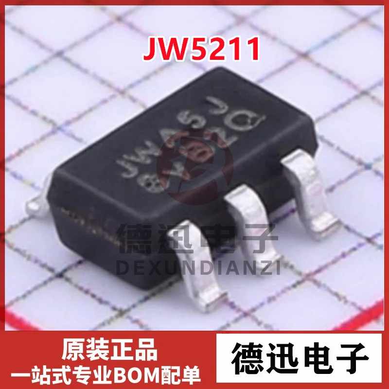 

Новый оригинальный чип понижающего преобразователя постоянного тока JW5211 с шелкографией JWA5J, SMD SOT23-5