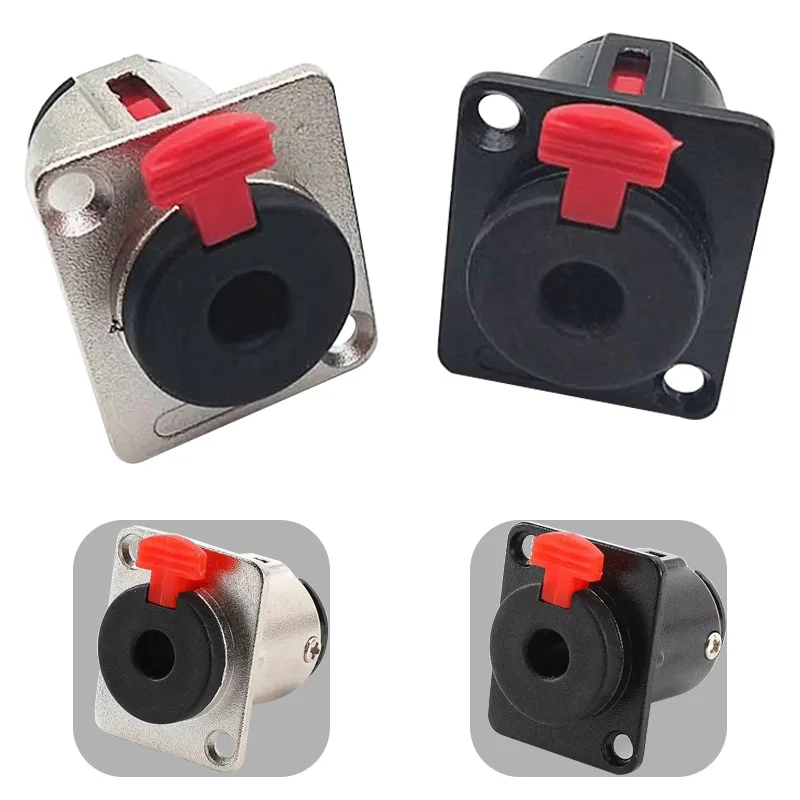 

5/20Pcs 6.35mm Stereo Female Jack TRS 1/4 inch Female Socket Connector Panel Mount Chassis Microphone Guitar Audio Cable