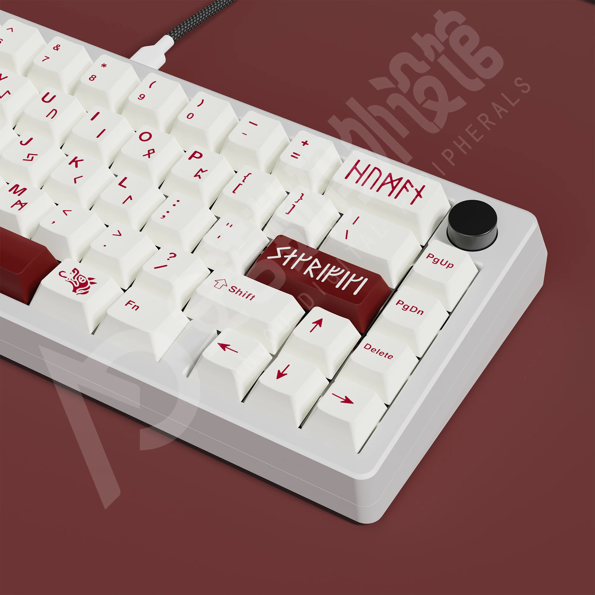 Blood Sacrifice Keycaps, Sublimação PBT, Perfil Cereja, 125 Teclas, Teclado Mecânico, ATK68, Magnetic Switch, Cortejar