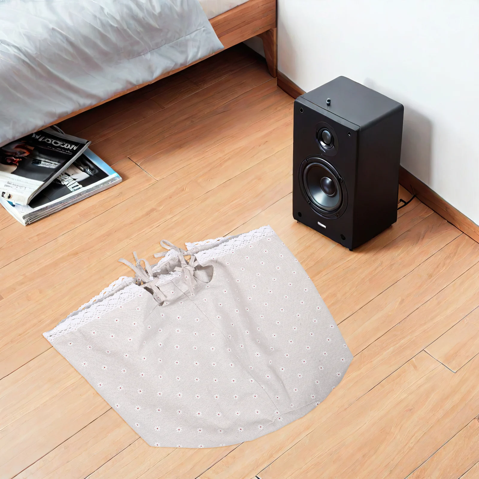 

Decorative Fabric Basket Liner Insert for Storage Hamper Washable Cloth Lining Replacement Rattan Wire Basket Farmhouse Style