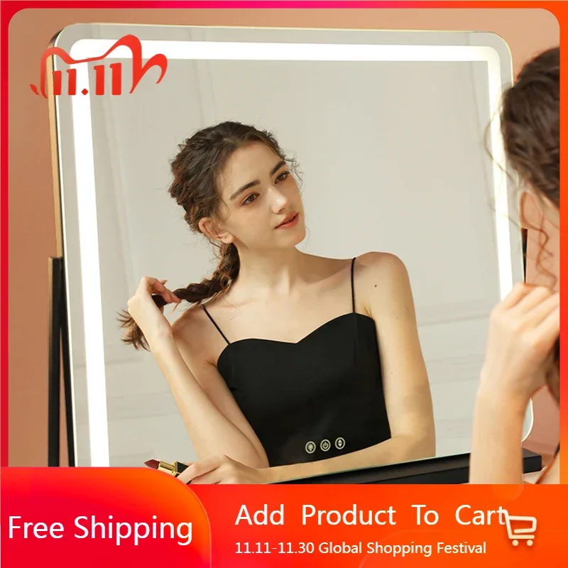 

Desk Funky Mirror Nordic Funky Cosmetics Portable Travel Nordic Girls Aesthetic Small Mirror Vanity Spiegel Wand Home Decoration