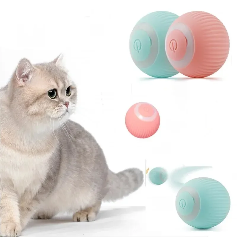 Gravity Intelligent Rolling Ball Cat Toys USB Charging Pet Accessorie Grinding Teeth Resistant To Bite Amuse Pet Toys