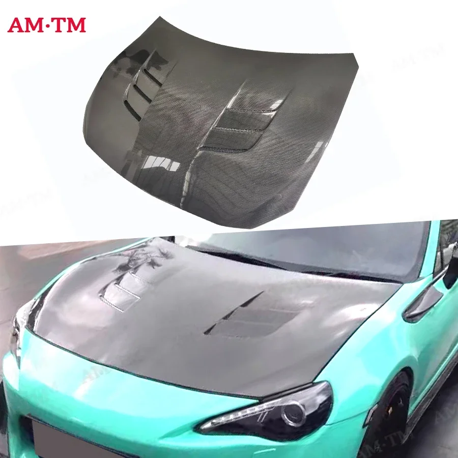 Carbon fiber hood engine cover For Toyota GT86 Subaru BRZ 2012-2018 carbon fiber engine cover The hood of an automobil Body Kit