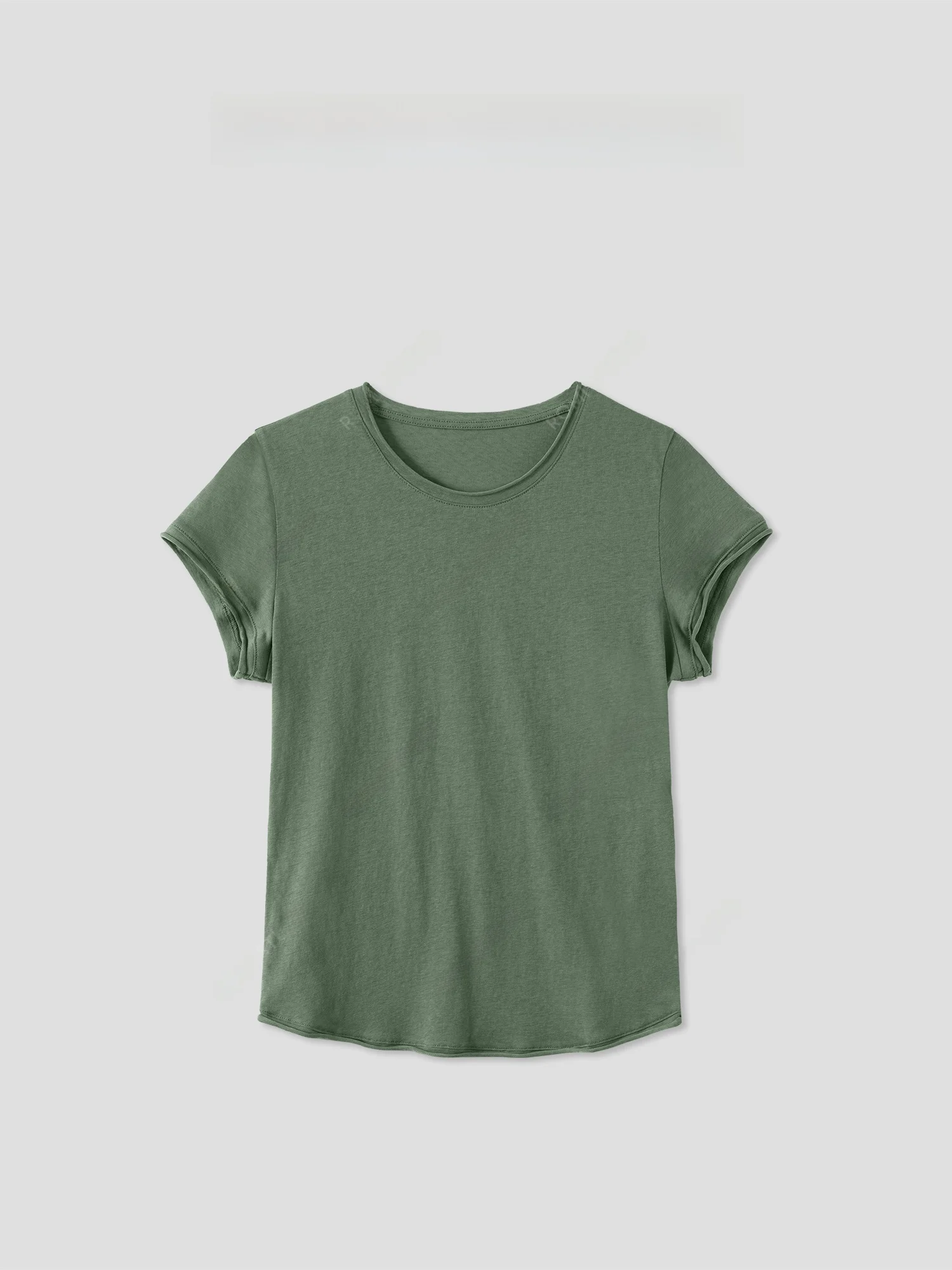 

Винтажная хлопковая легкая трикотажная футболка Romance Studio со снежинками и круглыми манжетами Ne Design Casual Sle