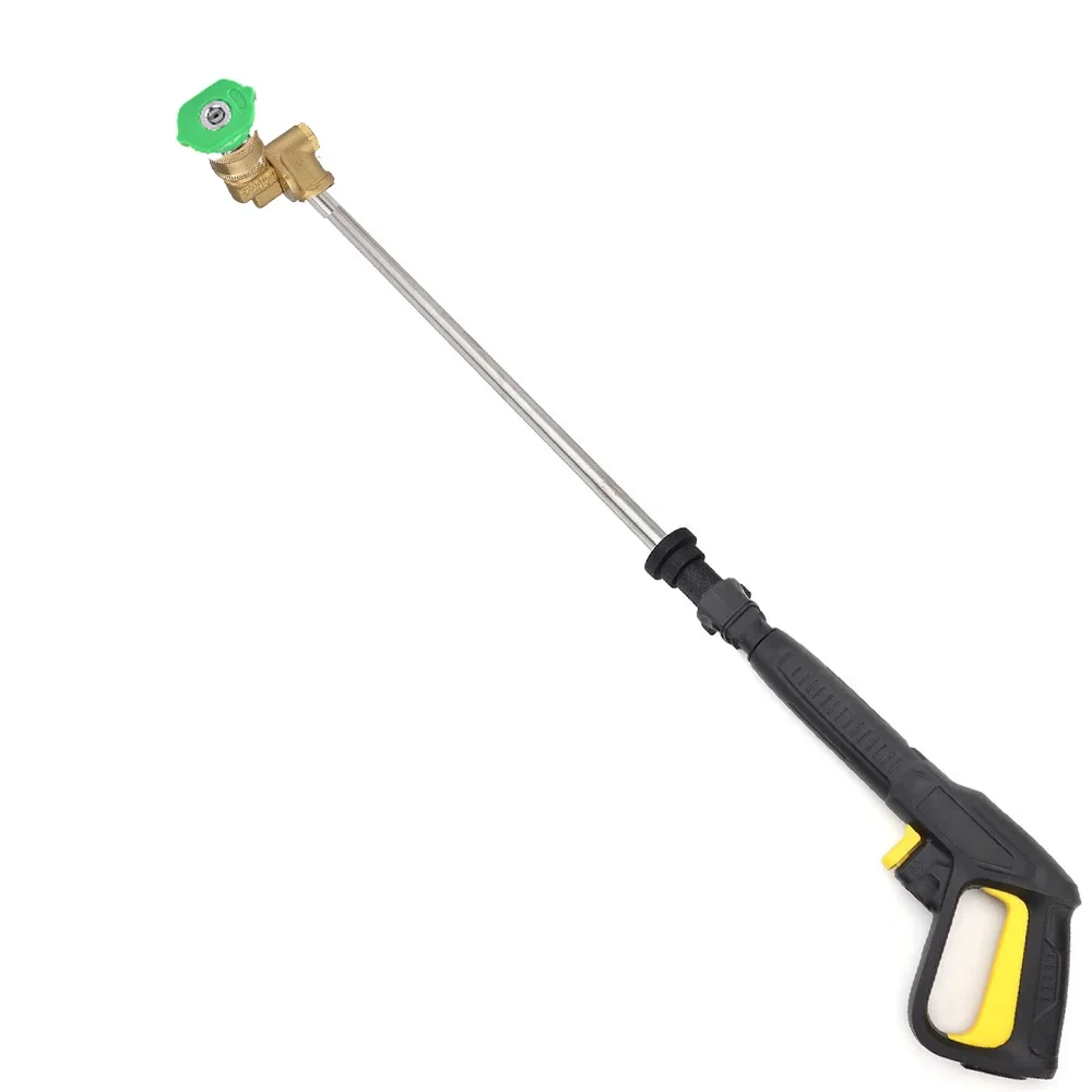 Varita de extensión de pistola de lavado de alta presión para Karcher K2 K3 K4 K5 K7 con adaptador de acoplador pivotante de 180 grados y boquillas