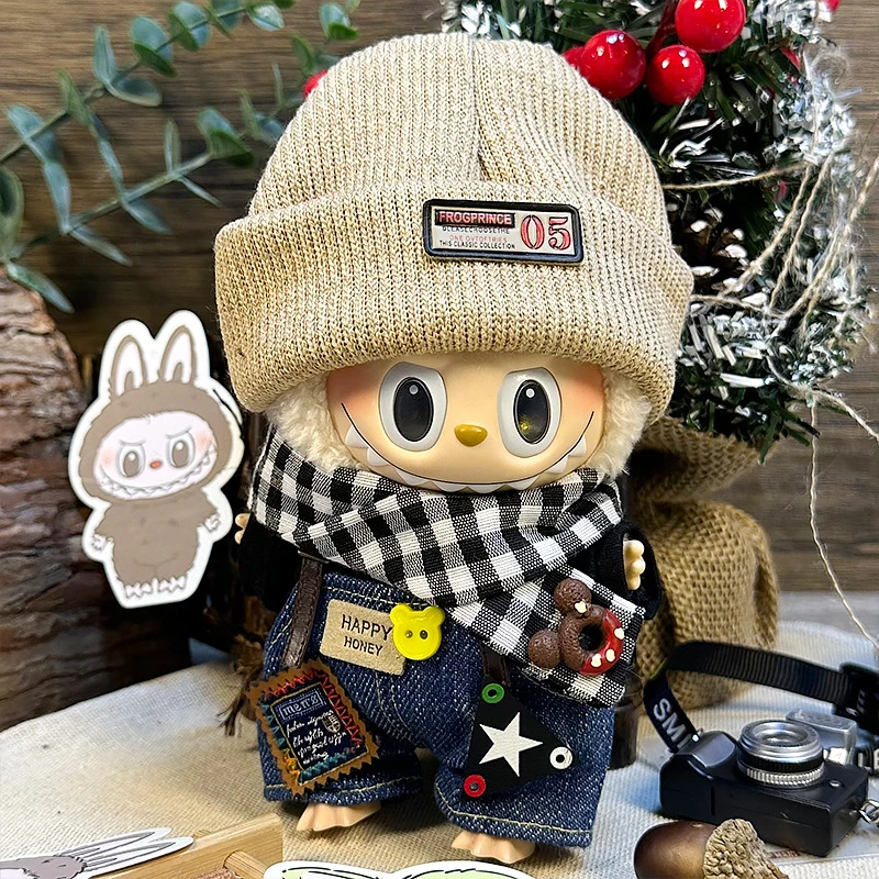 

17cm Mini Plush Doll'S Clothes Outfit Accessories For Korea Kpop Exo Labubu Idol butterfly princess dress Clothing Gift