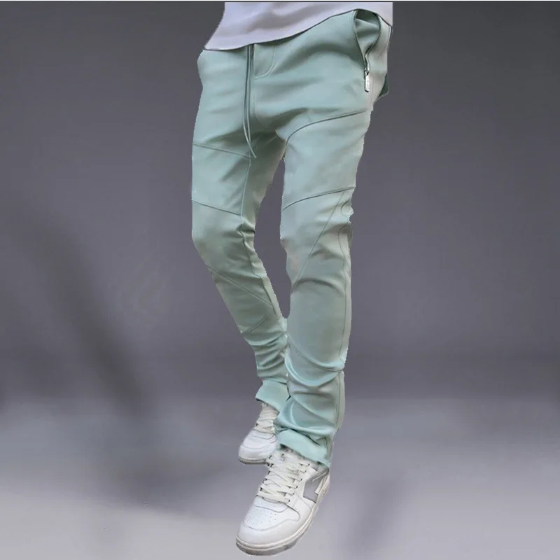 Spring And Autumn Sports Pants Men's Korean Version Of Autumn Bunches Elastic Slim Bag Bag Brand Running Casual Long Pants