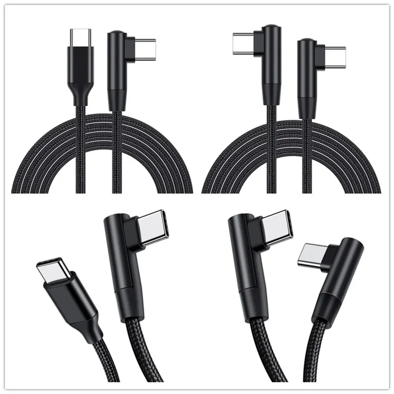 1m 2m 90 Degrees Super Fast Charger Cord PD Type C to USB C Cable For Samsung Huawei Xiaomi Macbook Type-c Cord